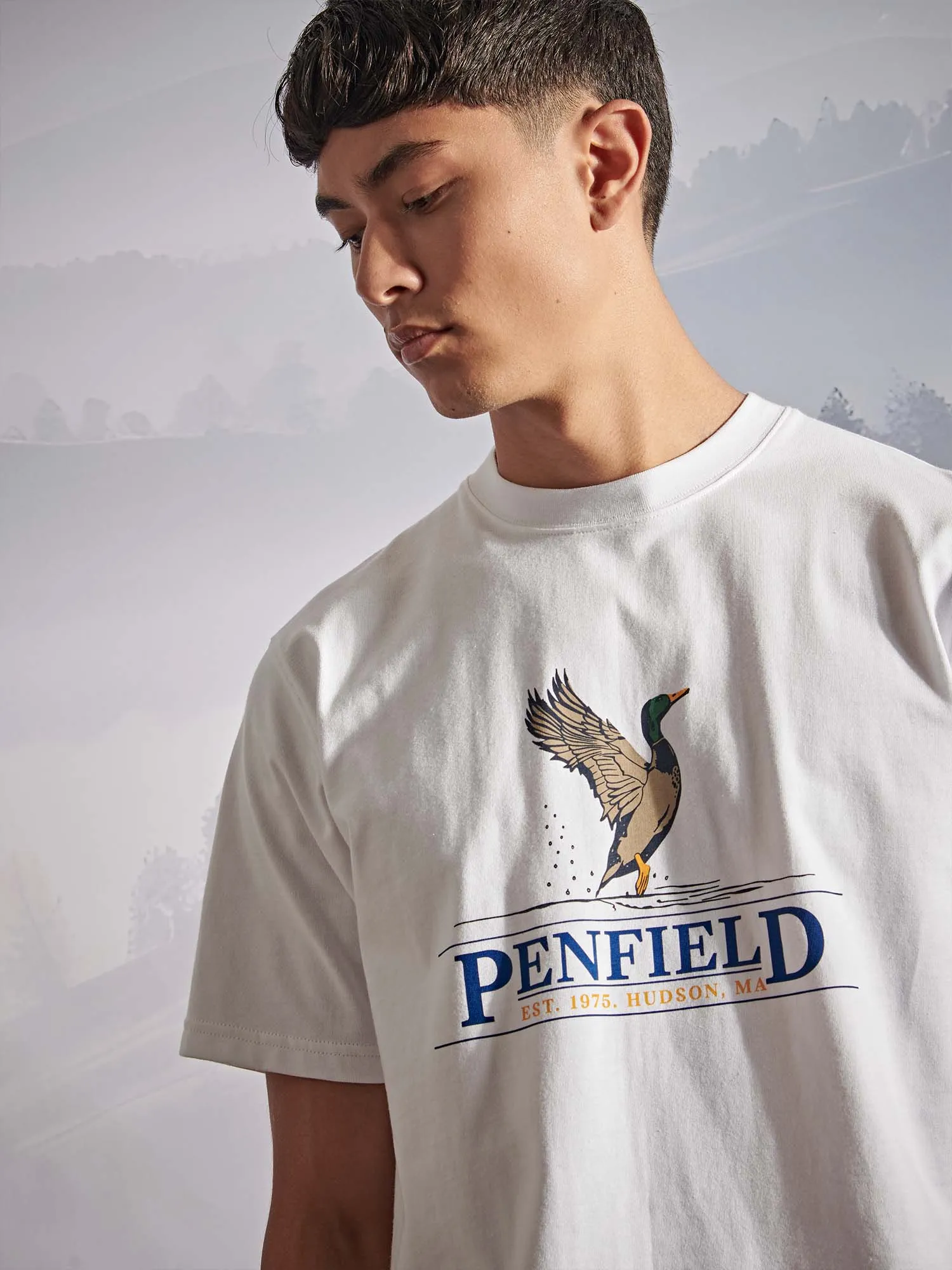 Penfield Mens Regal Mallard T-Shirt Bright White