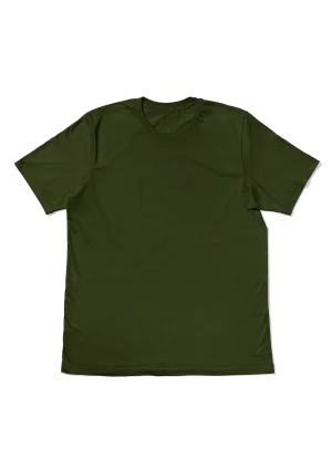 Perfect TShirt Co Womens Original Boyfriend T-Shirt -Olive Green