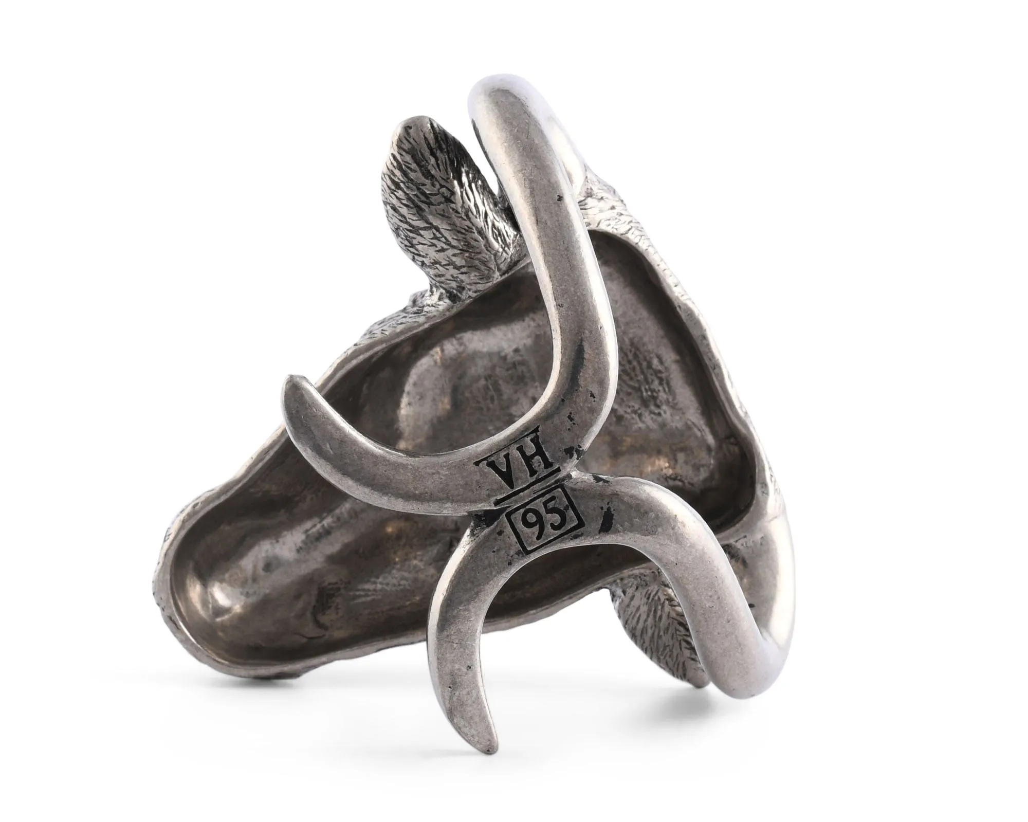 Pewter Steer Head Napkin Ring