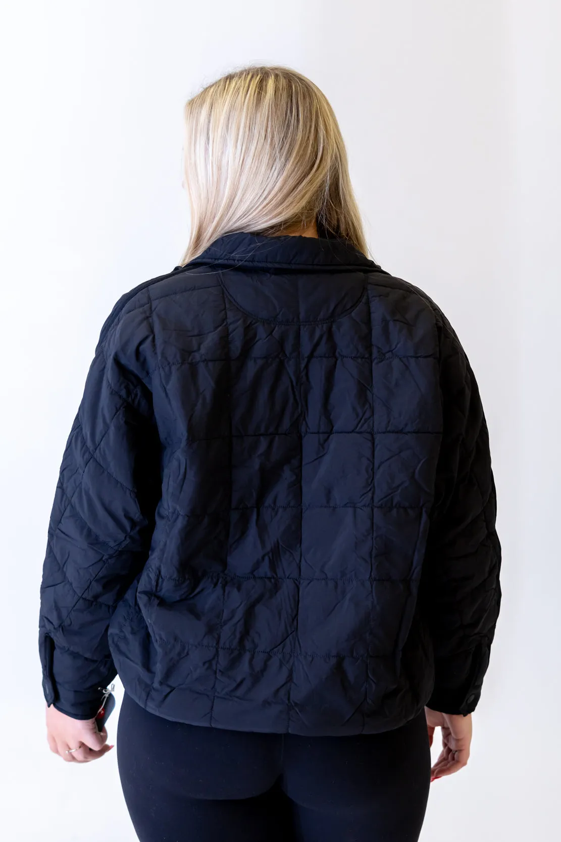 Pippa Packable Puffer Jacket | Black