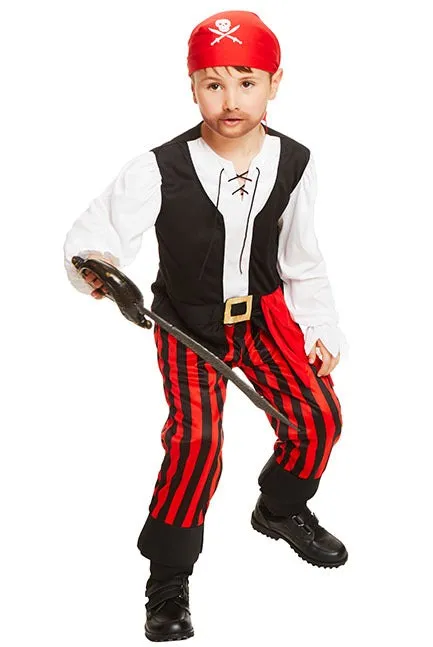 Pirate Boy Costume - Set Sail for Swashbuckling Adventures with Our Imaginative Dress-up Ensemble