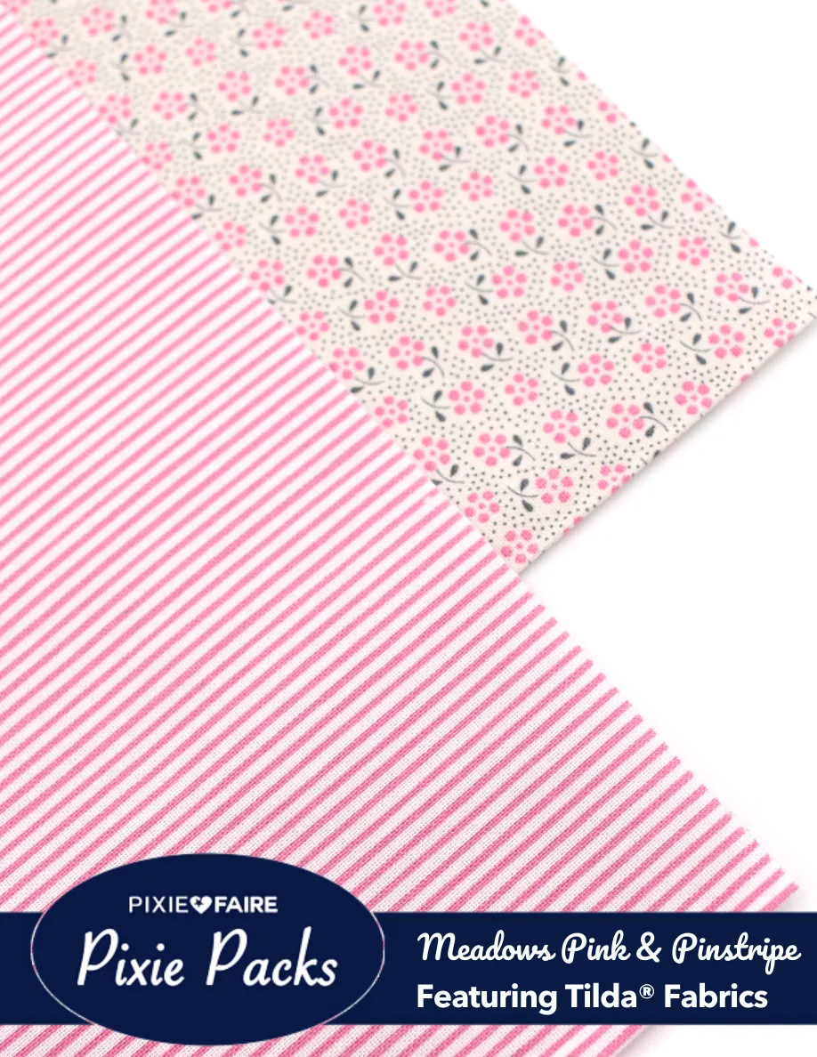 Pixie Packs Tilda Meadows Pink & Tiny Pinstripe