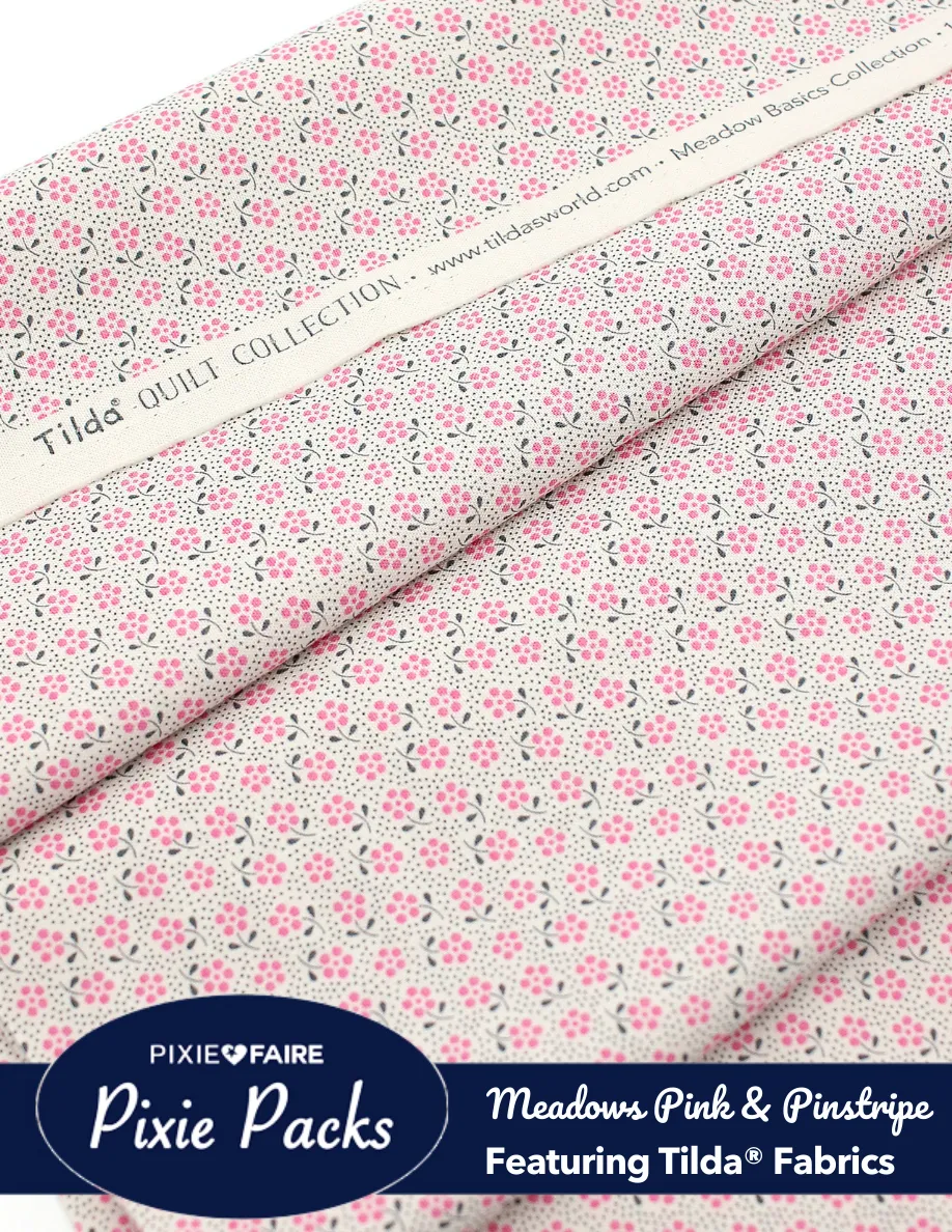 Pixie Packs Tilda Meadows Pink & Tiny Pinstripe