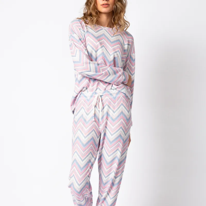 PJ Salvage Mountain Bound Thermal Ski Jammie Set