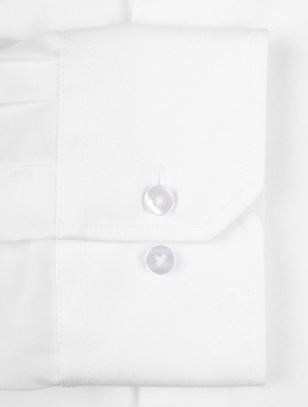 Plain Comfort Fit Shirt White