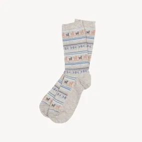 Pokoloko - Alpaca Print Socks Grey S/M