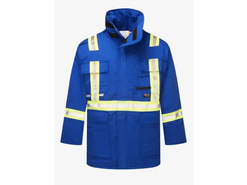 Portwest® Ultrasoft 9oz Hi-Vis Insulated FR Parka Jacket - Style 215 - IUS215