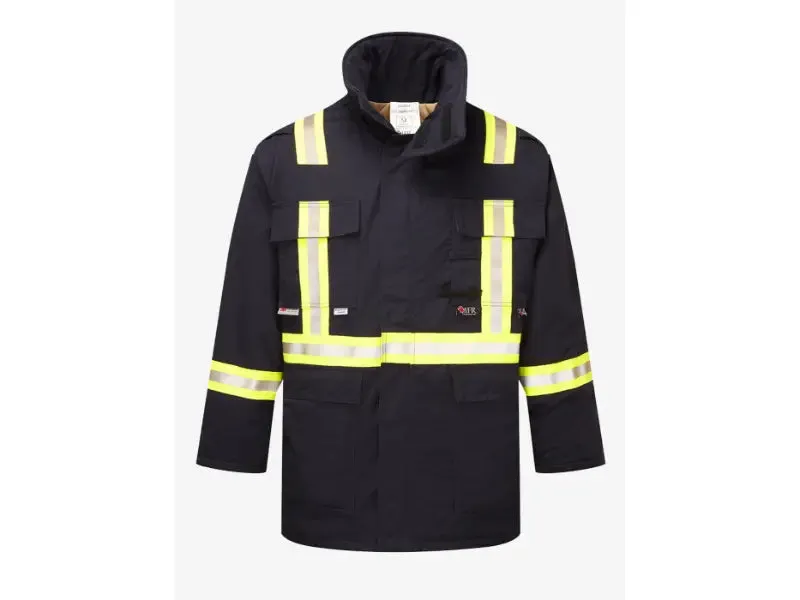 Portwest® Ultrasoft 9oz Hi-Vis Insulated FR Parka Jacket - Style 215 - IUS215