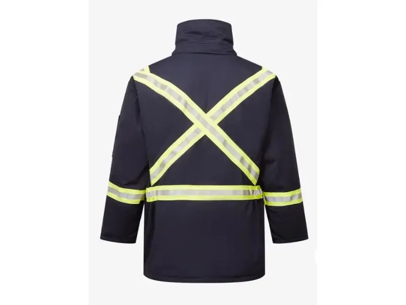 Portwest® Ultrasoft 9oz Hi-Vis Insulated FR Parka Jacket - Style 215 - IUS215