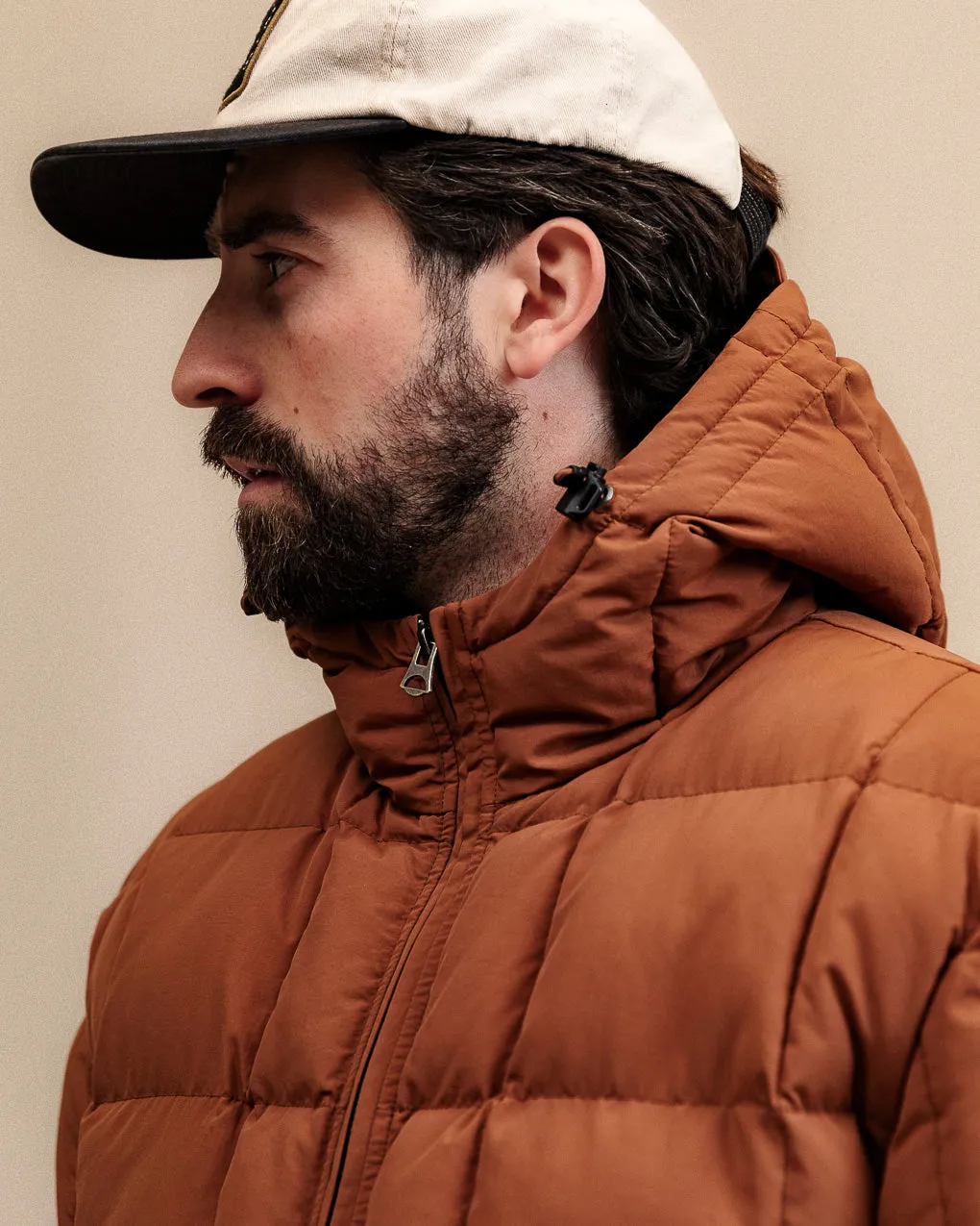 Powell Quilted Puffer Jacket - Rust