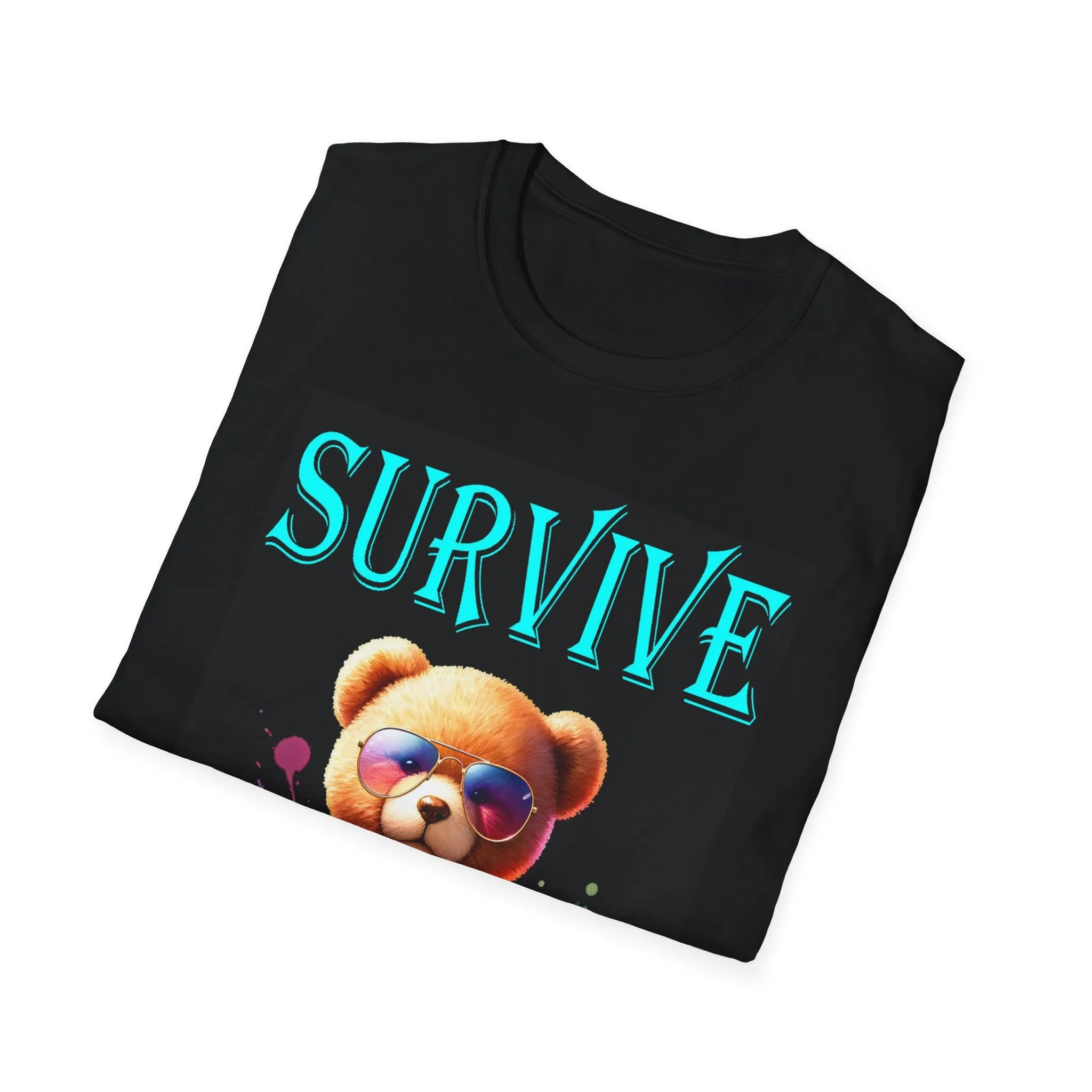 Princess Grace Cool Bear Survive Unisex Softstyle T-Shirt