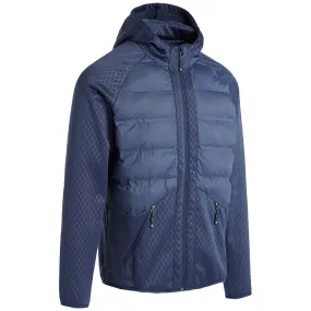 ProQuip Blizzard Quilt Puffer Jacket with Hood - Navy