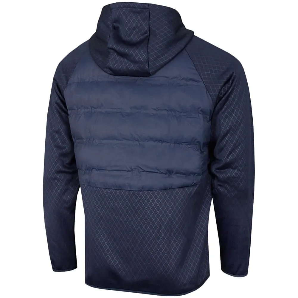 ProQuip Blizzard Quilt Puffer Jacket with Hood - Navy