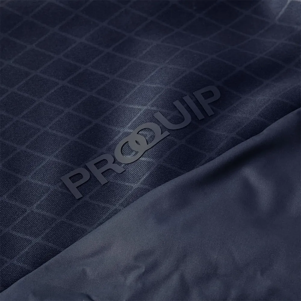 ProQuip Blizzard Quilt Puffer Jacket with Hood - Navy