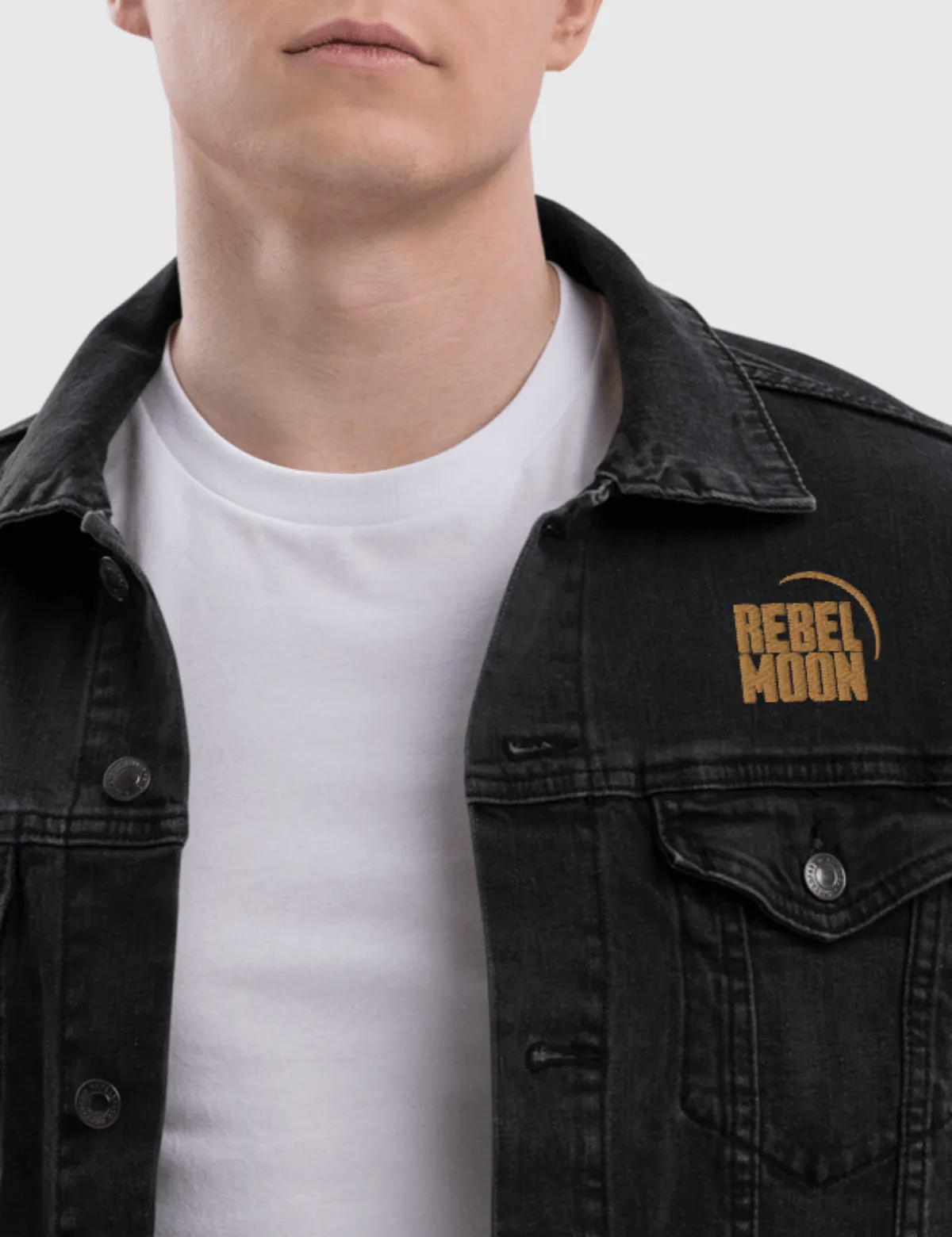 Rebel Moon Kora Unisex Denim Jacket [Black]