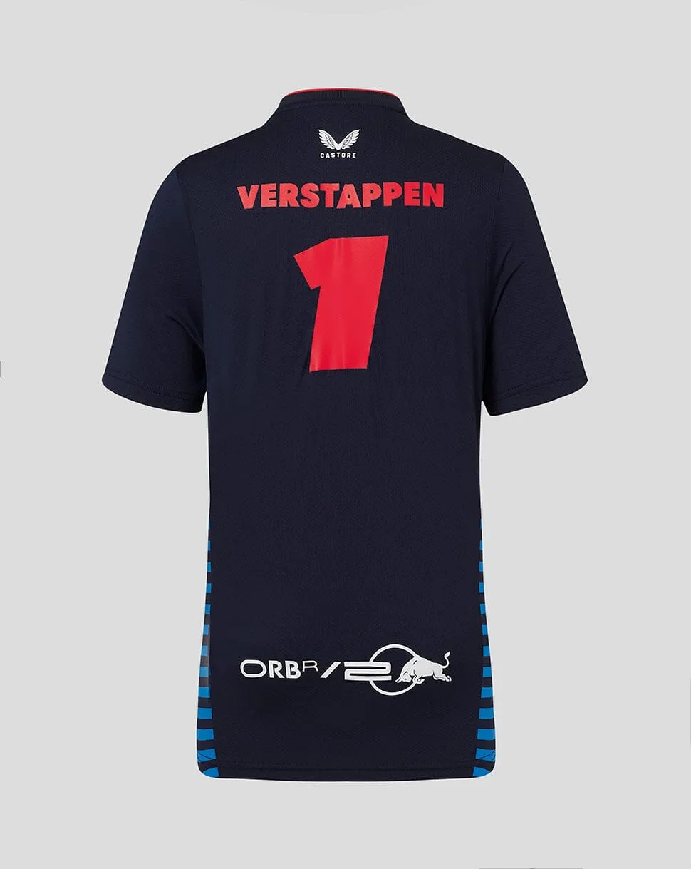 Red Bull Racing F1 Kid's 2024 Max Verstappen Team T-Shirt - Youth Navy