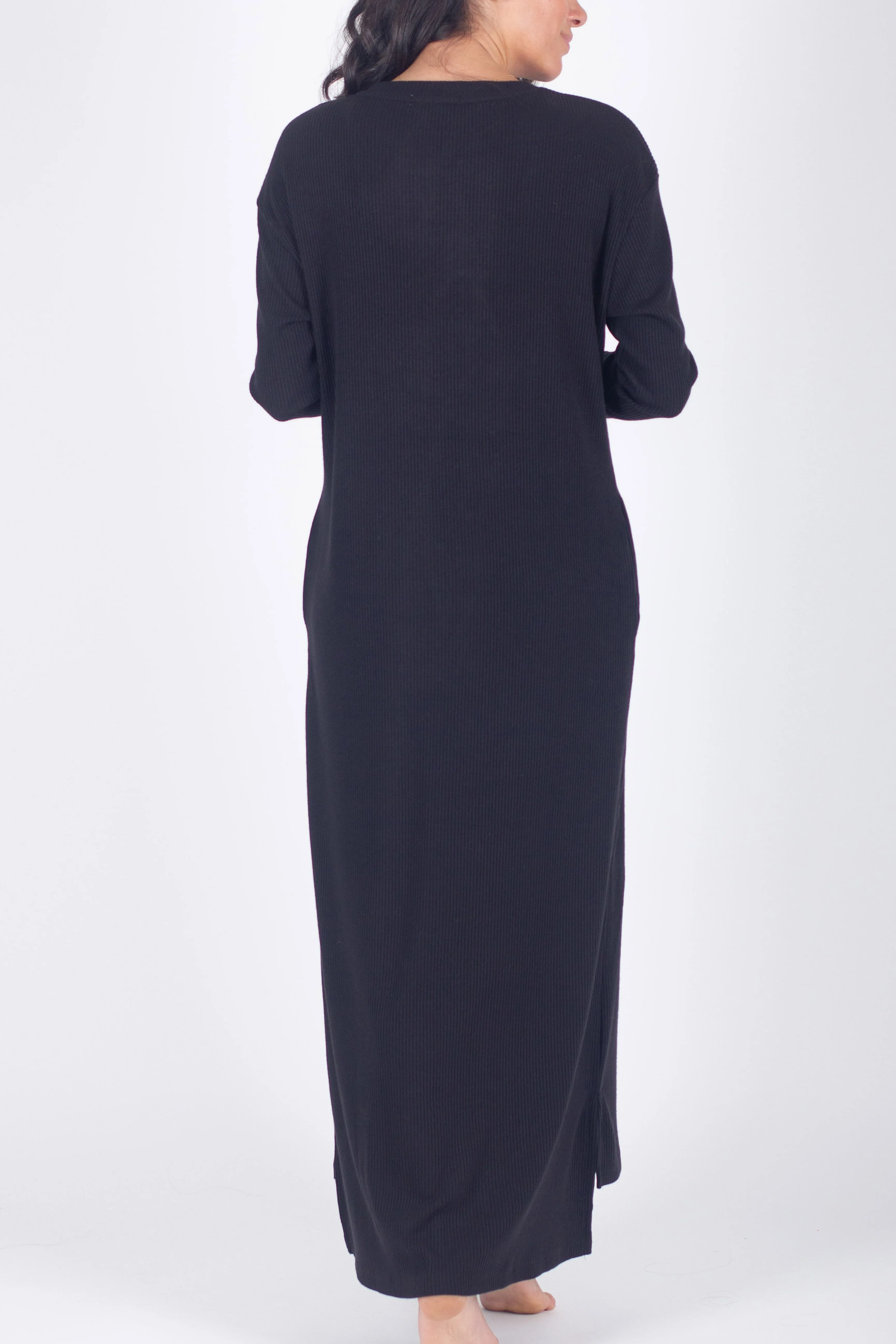 REESE LONG SLEEVE DRESS IN BLACK