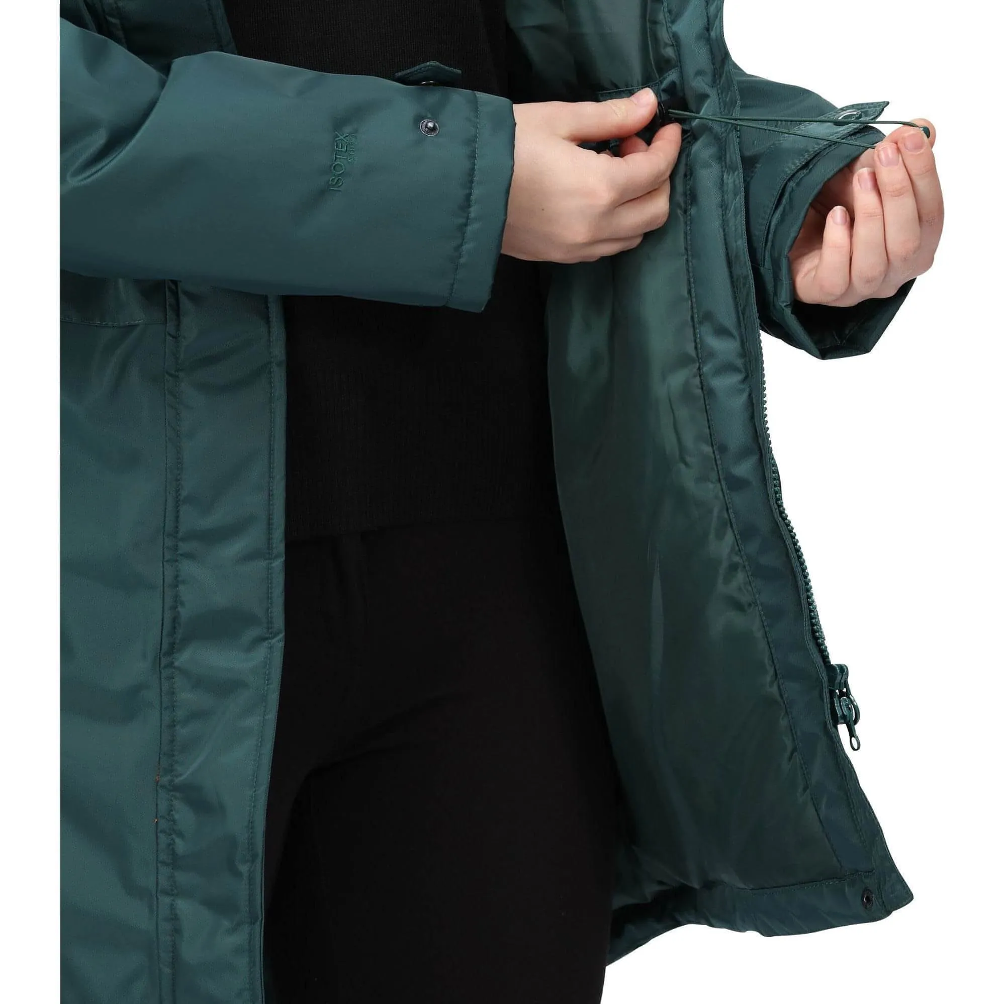 Regatta Lexis Waterproof Insulated Womens Parka Jacket - Green