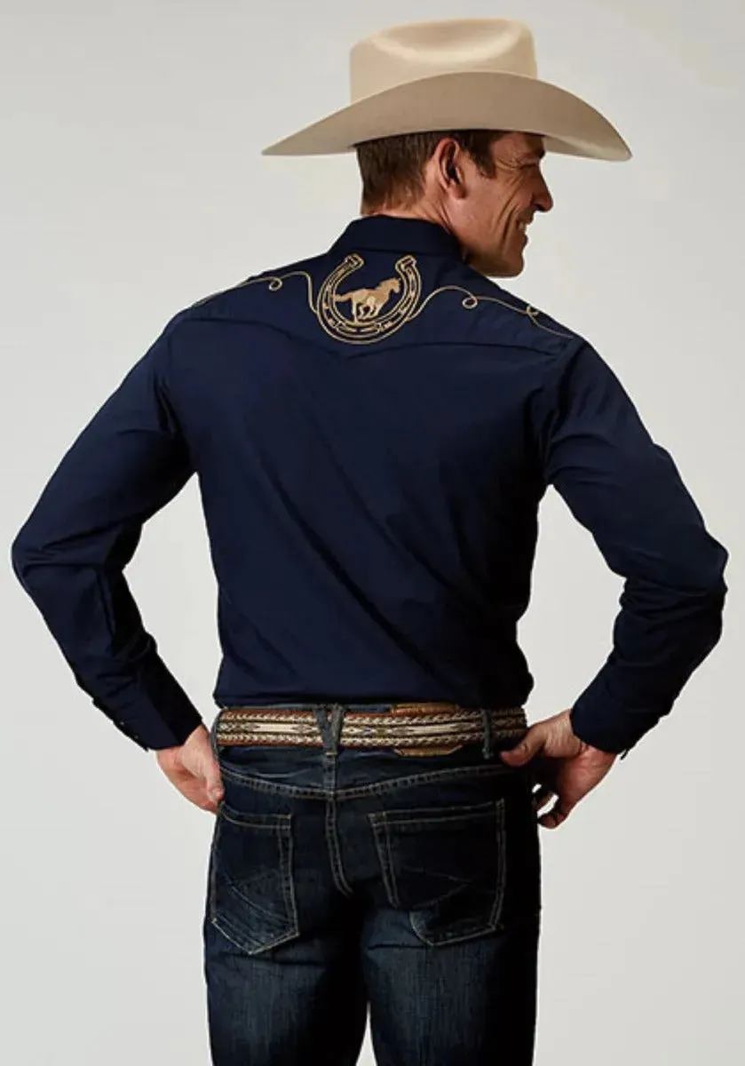 Roper Golden Nightfall (Blue) - Men's Western Shirt