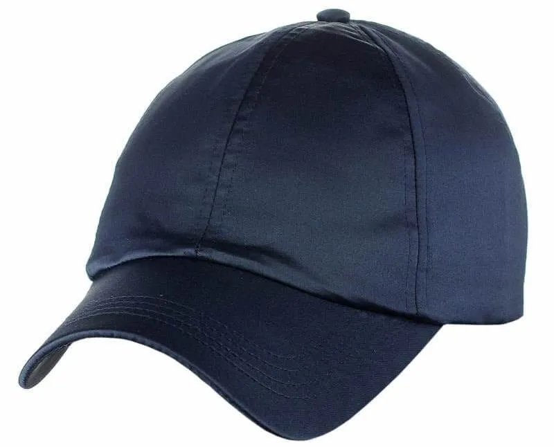 Satin Feel Baseball Cap Assorted Colors - (1 piece)