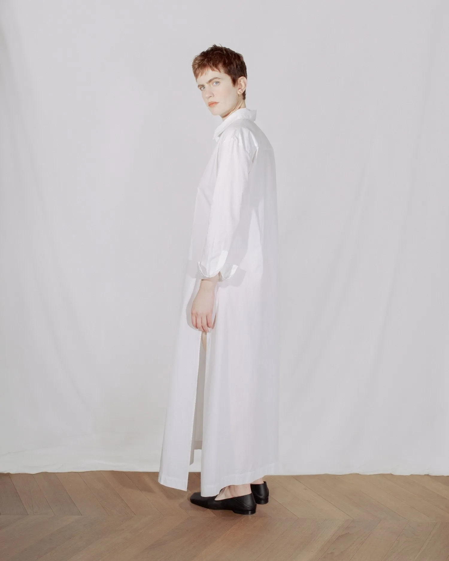 Shirt dress white