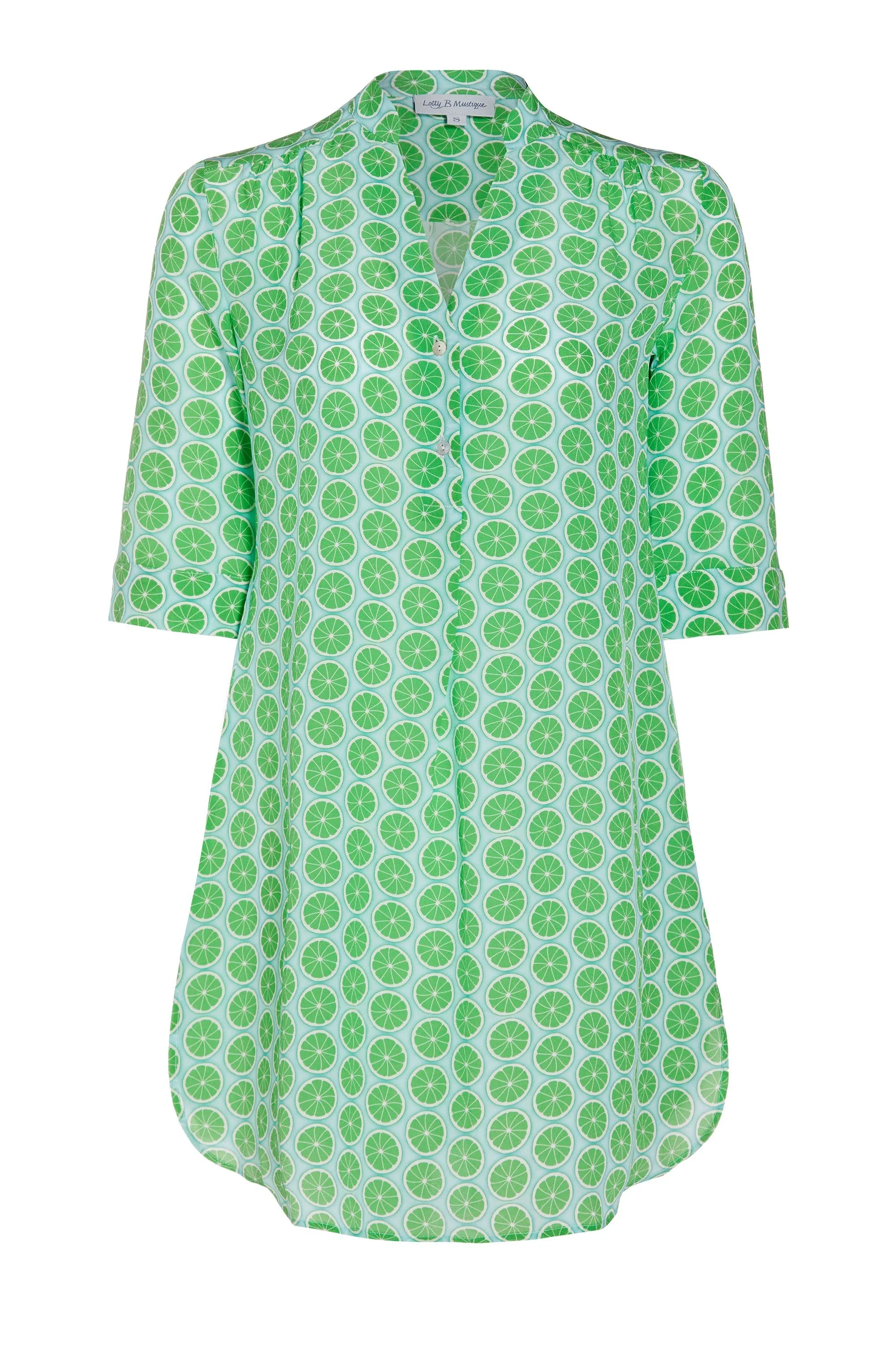 Silk Decima Dress LIME SLICE