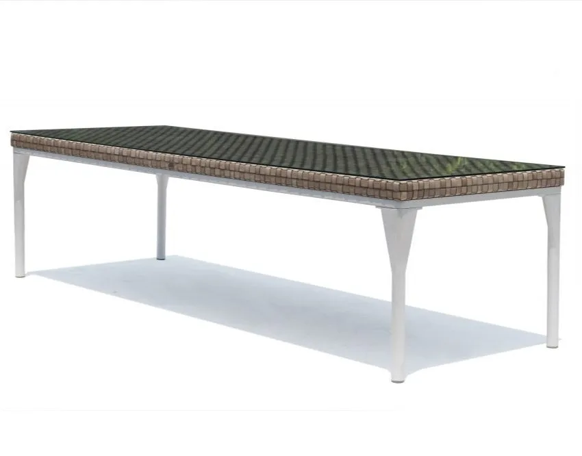 Skyline Design Brafta Rattan Rectangular Garden Dining Table 200 x 100