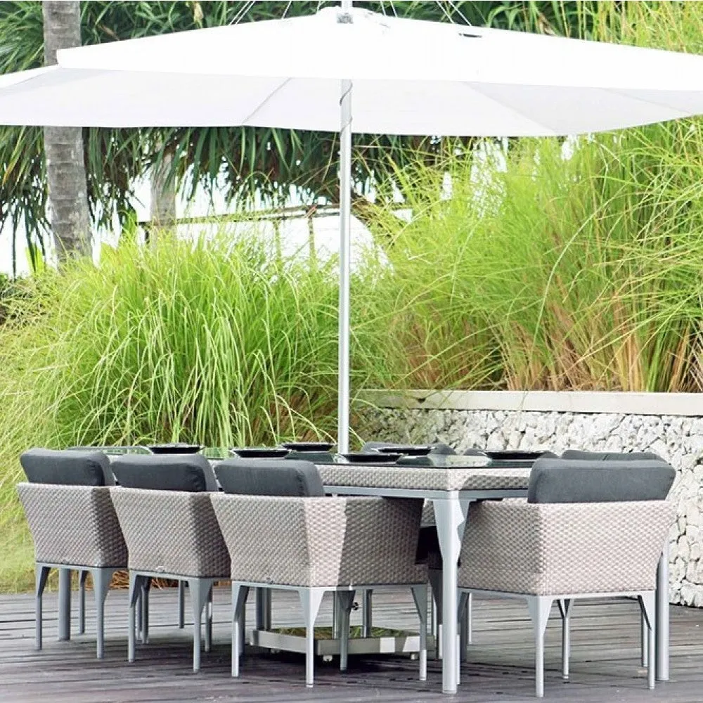 Skyline Design Brafta Rattan Rectangular Garden Dining Table 200 x 100