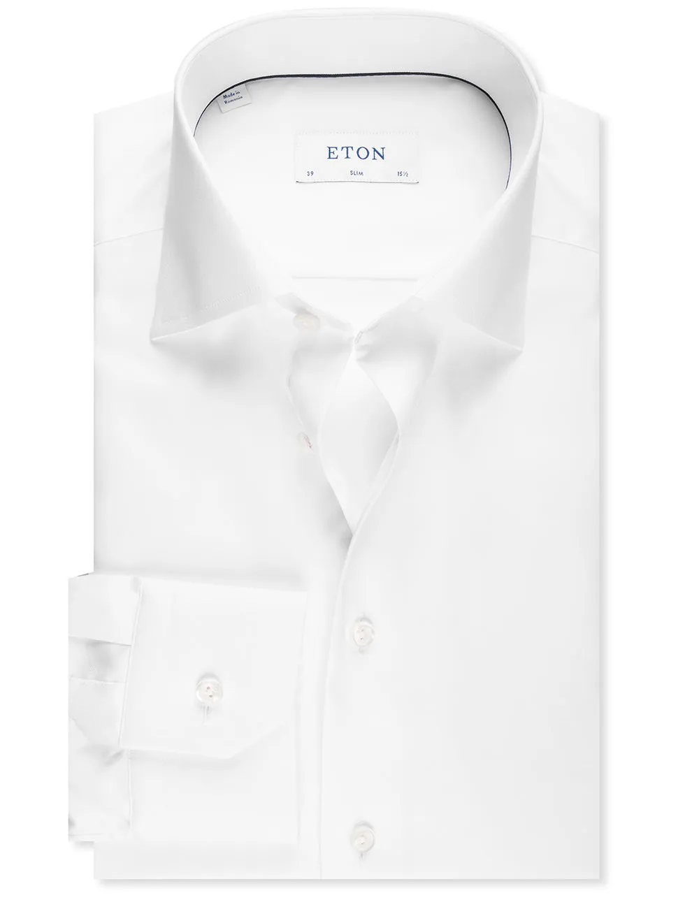 Slim Fit Single Cuff Shirt White