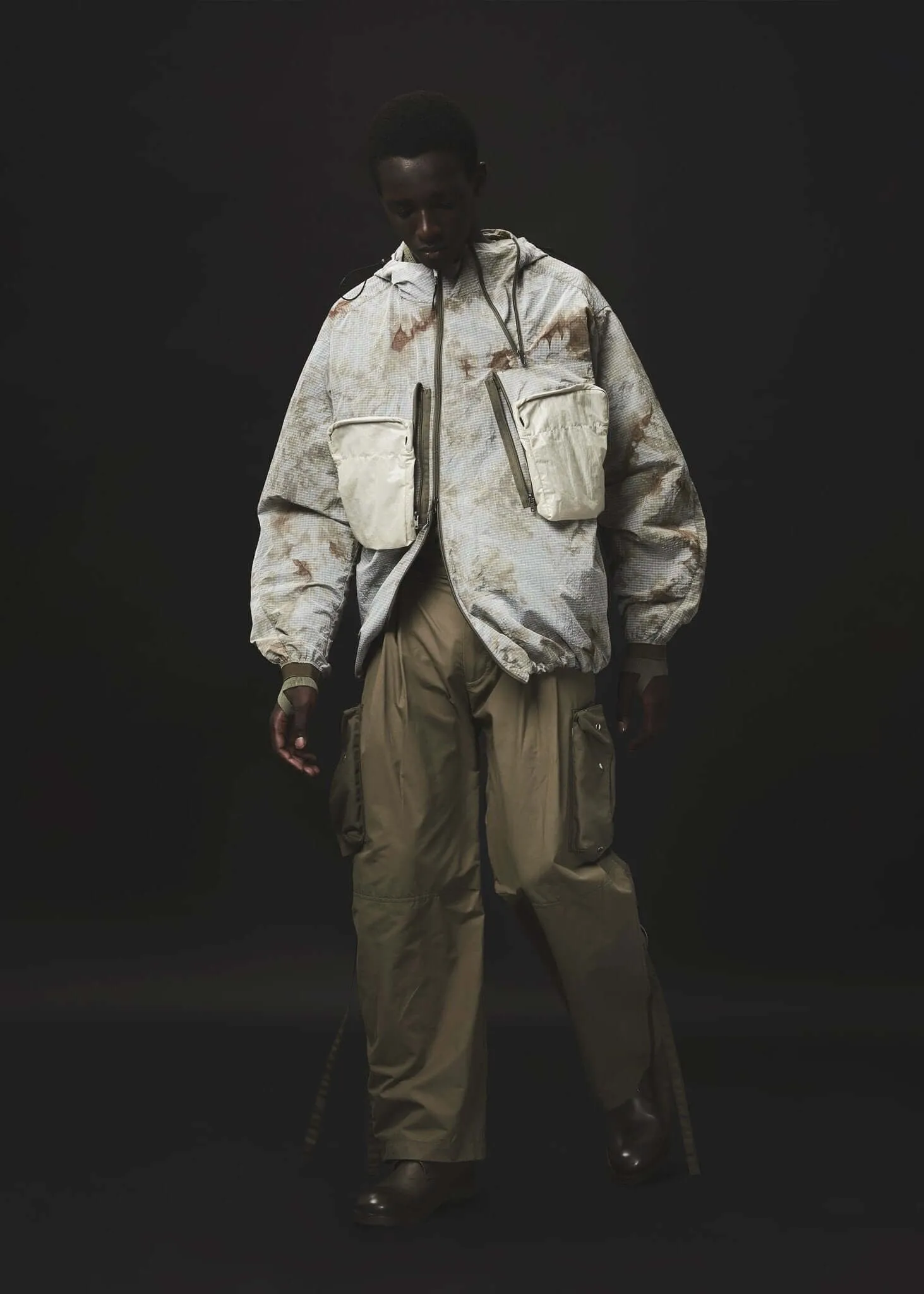 Smock Covert Paneled Parka