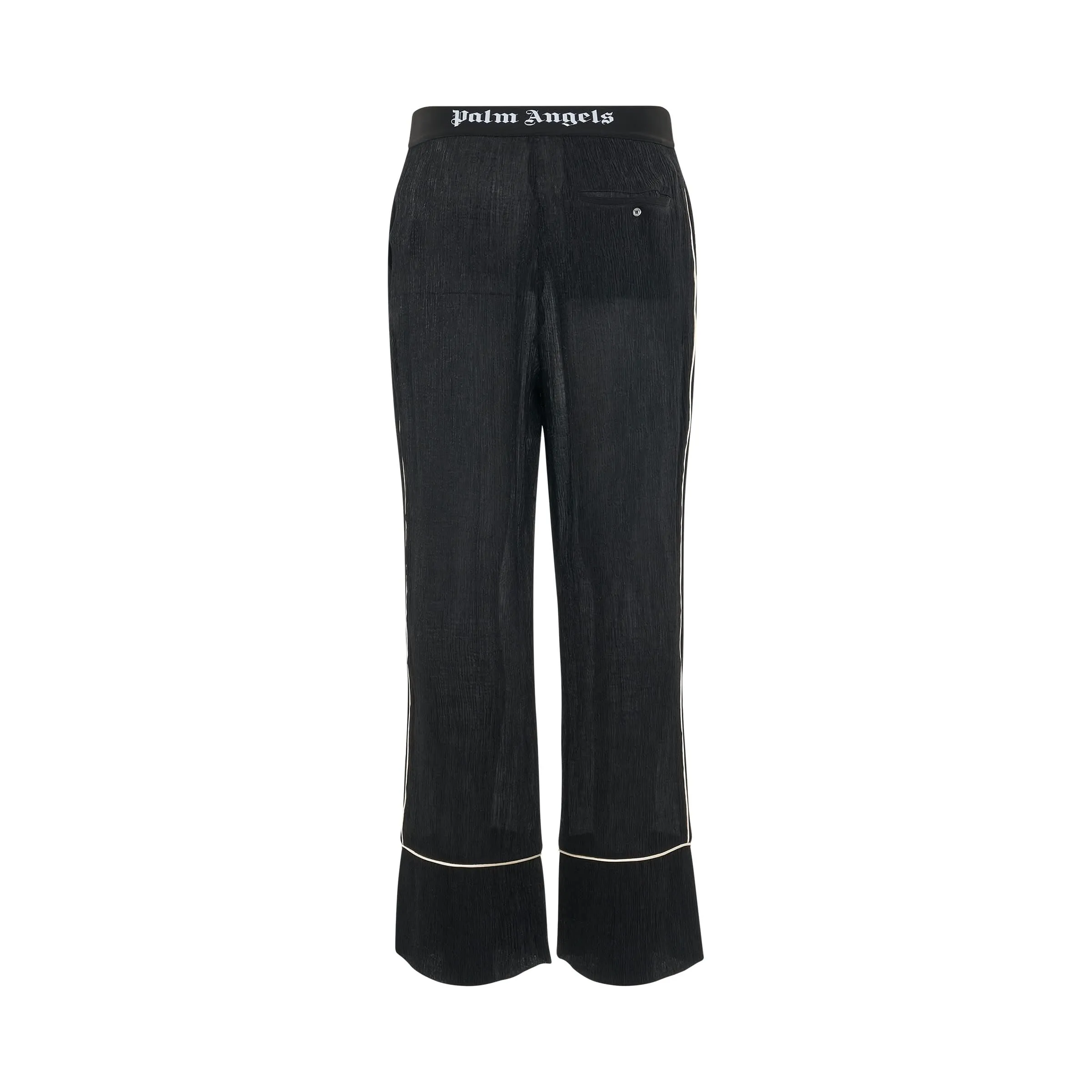 Soiree Logo-waist Pants in Black/Gold