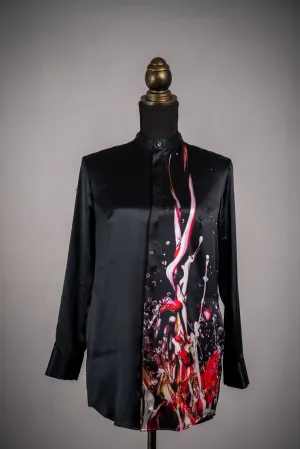 Sound of Ikebana Silk dress Shirt 2