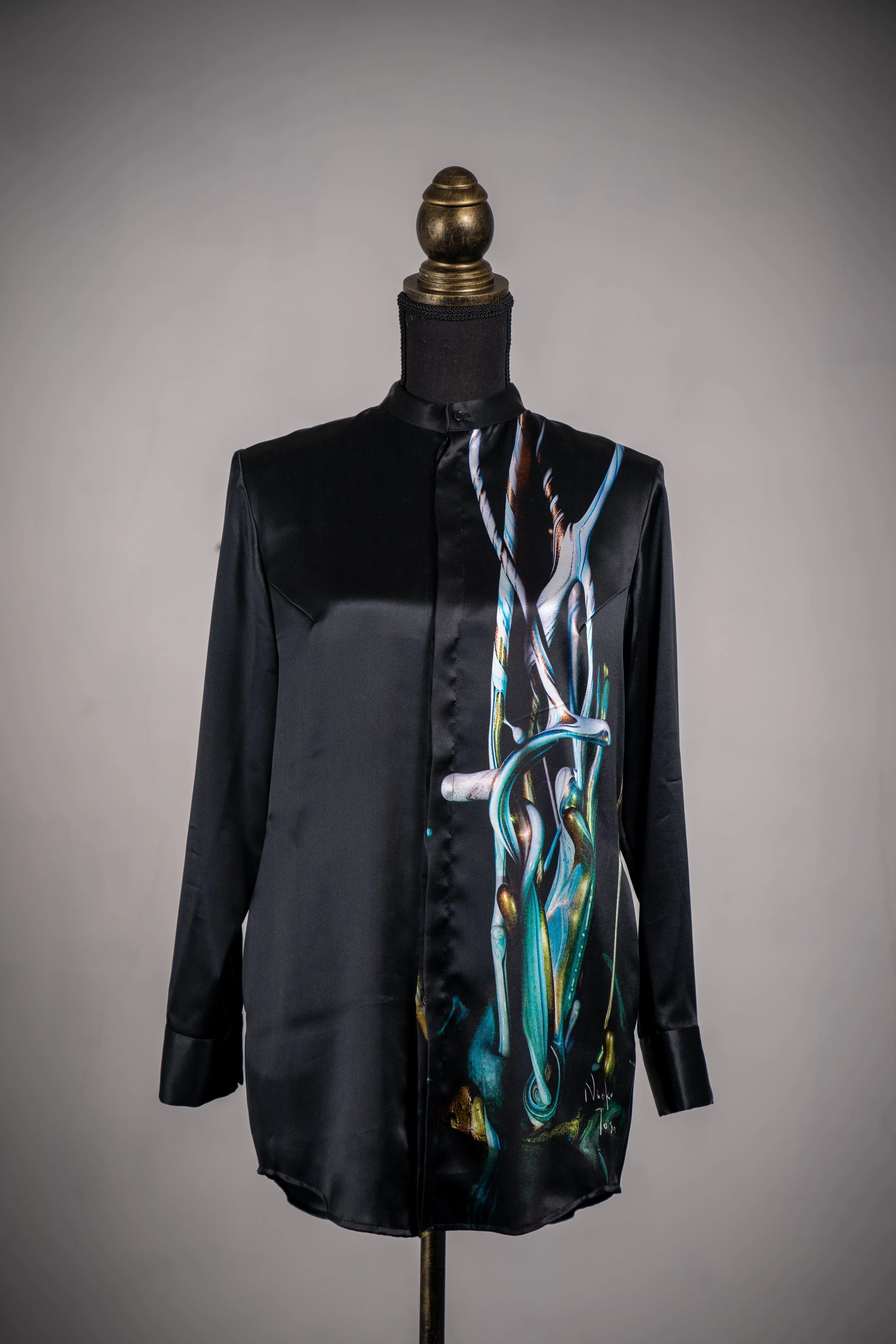 Sound of Ikebana Silk dress Shirt 5