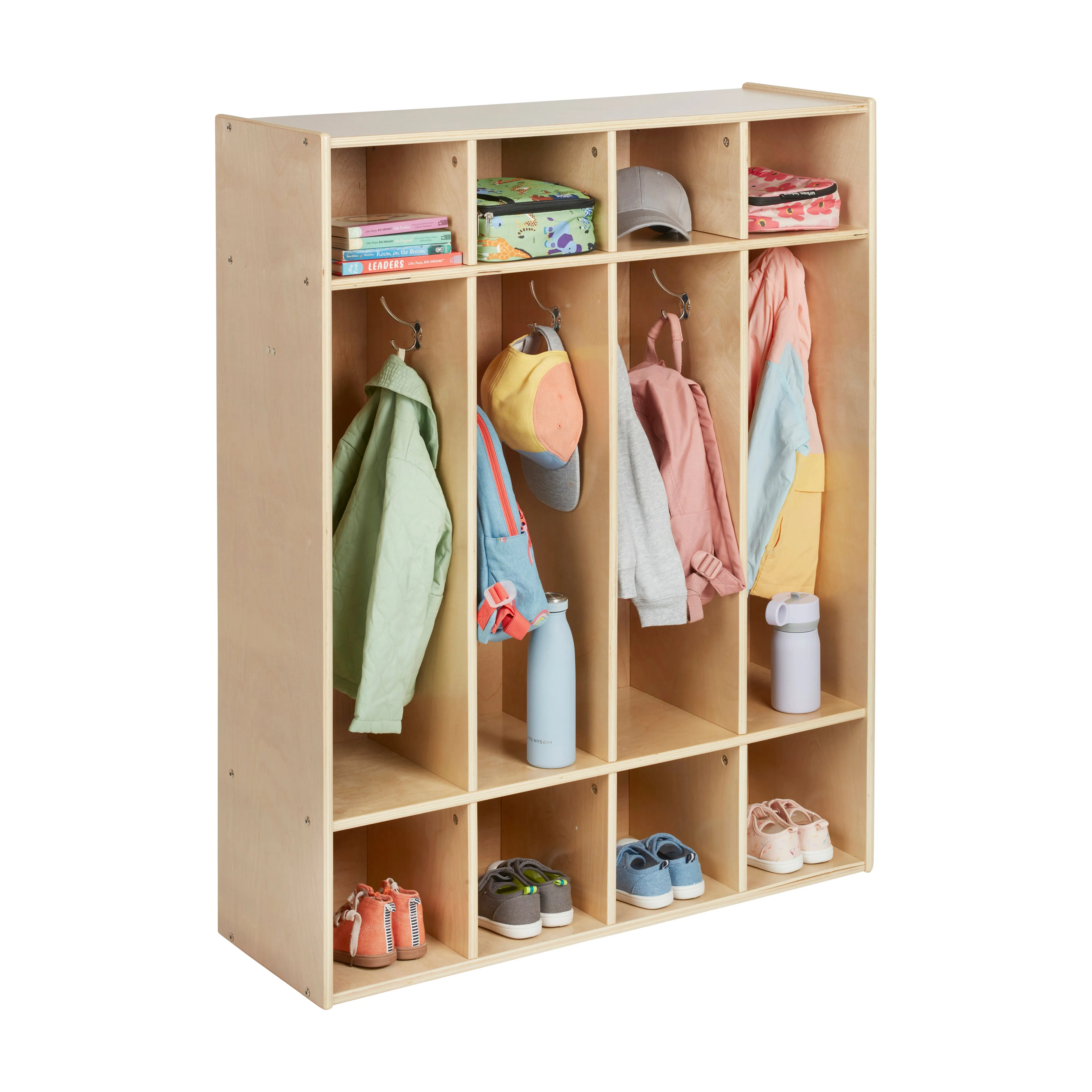 Streamline 4-Section Coat Locker, Classroom Furniture