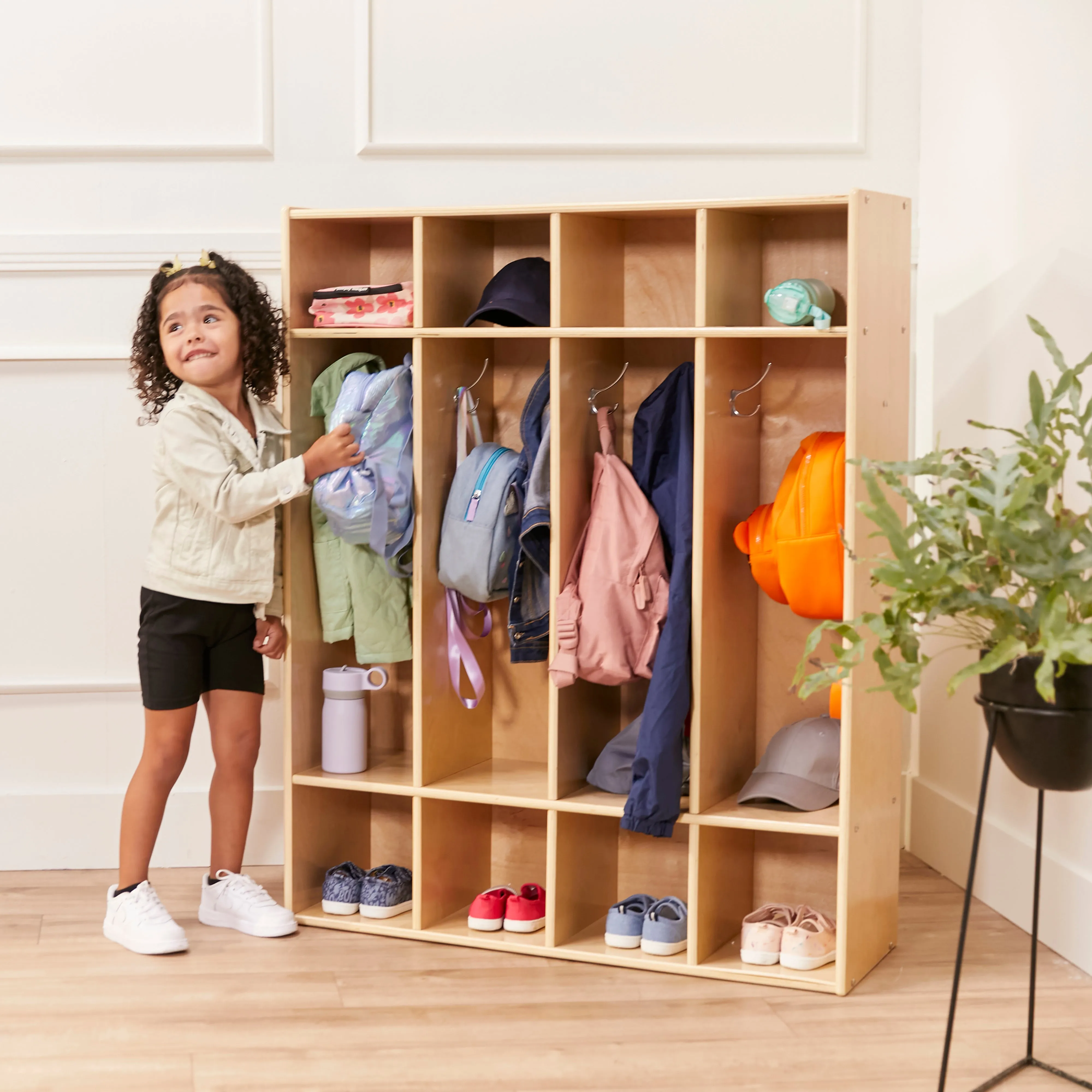 Streamline 4-Section Coat Locker, Classroom Furniture