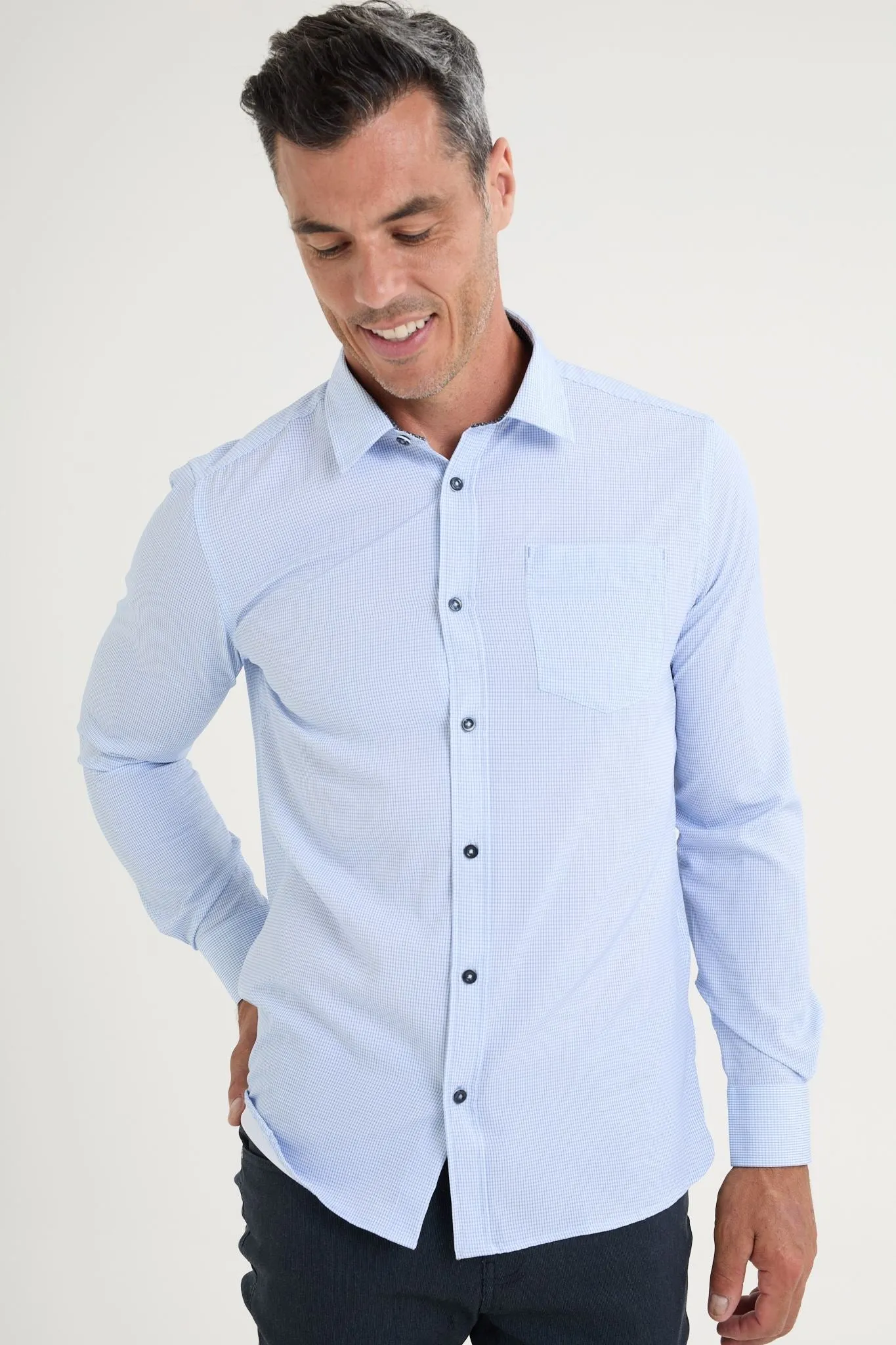 Stretch long sleeve shirt