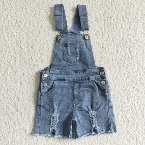 suspender blue  jeans