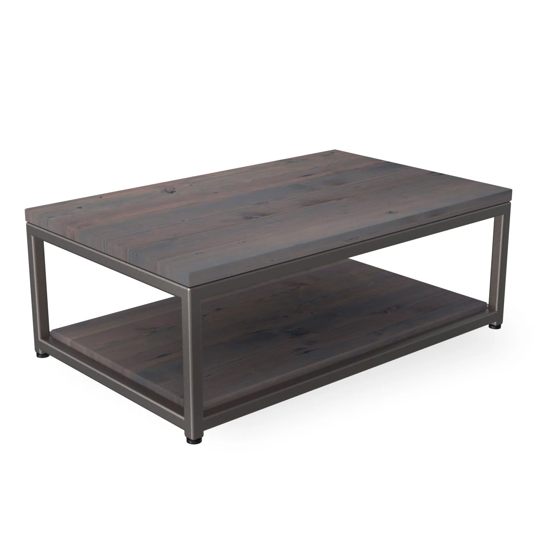 Sustainable Urban Wood and Steel Coffee Table