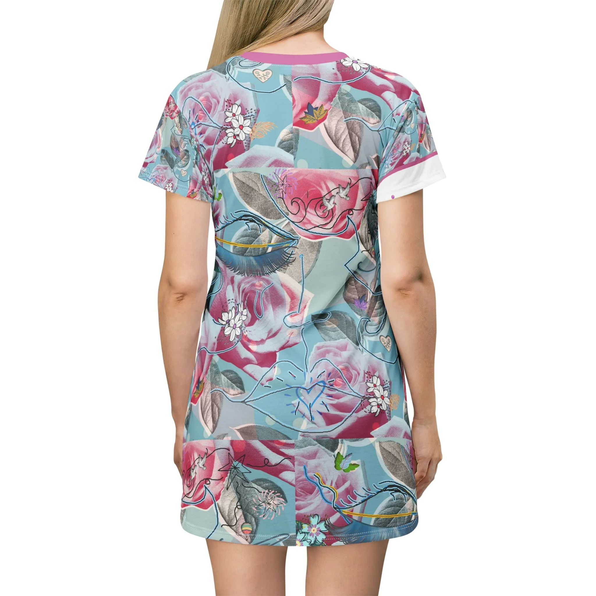 T-Shirt Dress (AOP) AMBER JANE