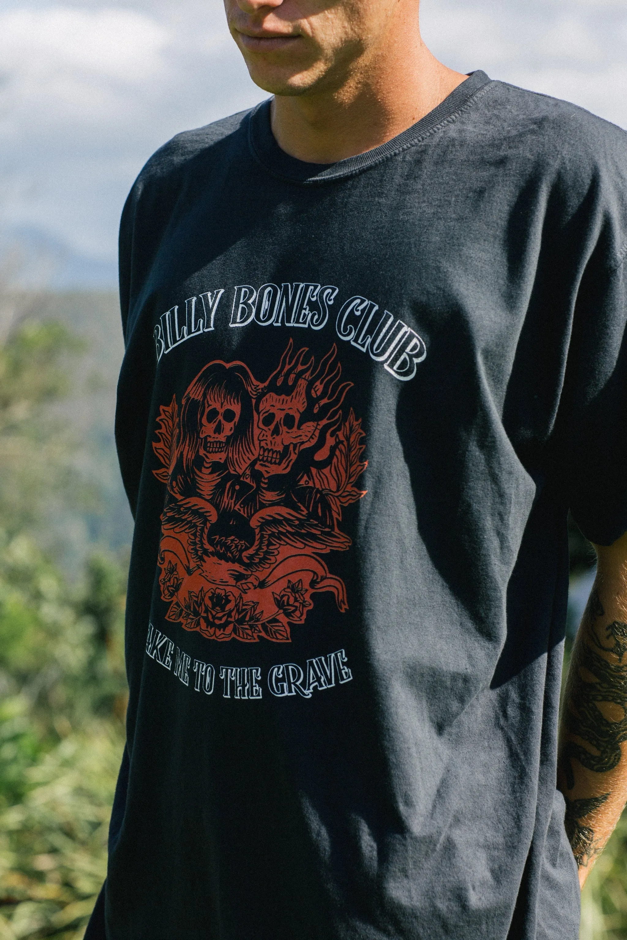 Take Me To The Grave Tee - Vintage Black