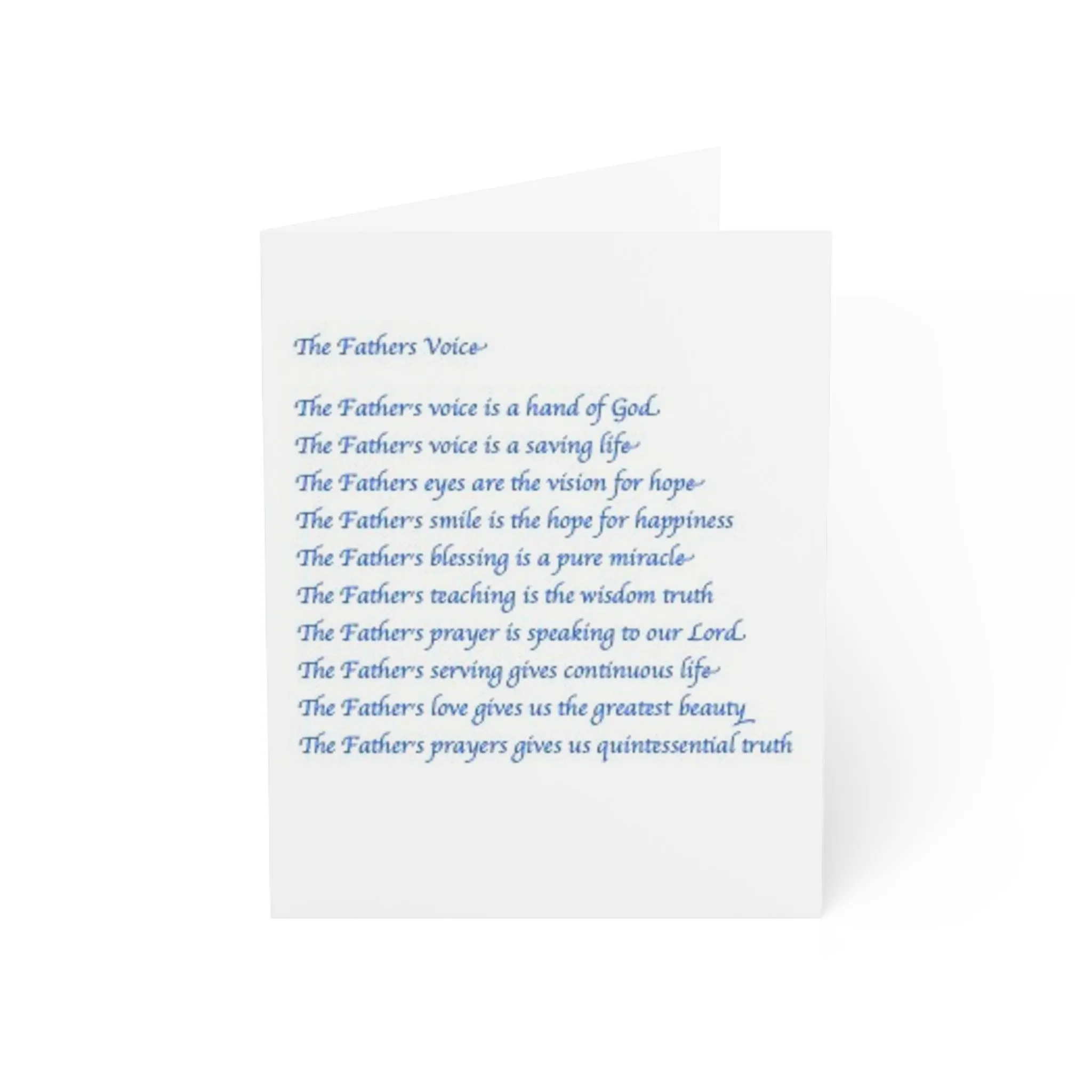 The Father's Voice Card (Greeting Cards (1, 10, 30, and 50pcs))