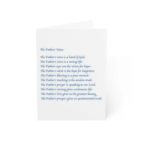 The Father's Voice Card (Greeting Cards (1, 10, 30, and 50pcs))