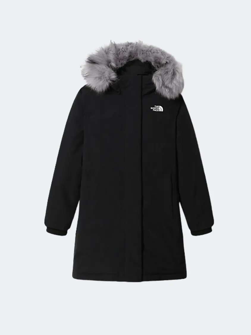 The North Face Arctic Parka Women Hiking Jacket Black