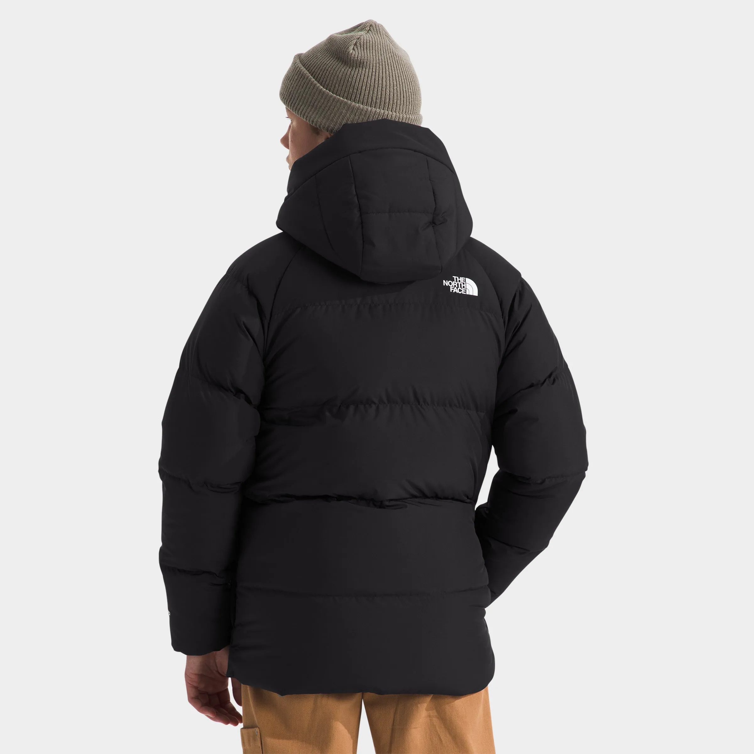 The North Face Junior Boys' Down Fleece-Lined Short Parka / TNF Black