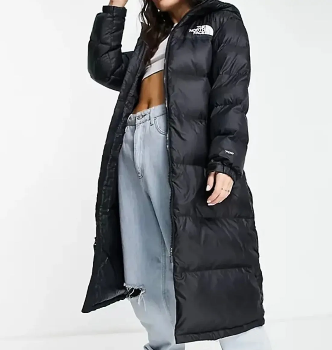 The North Face Women's Nuptse Belt Long Parka