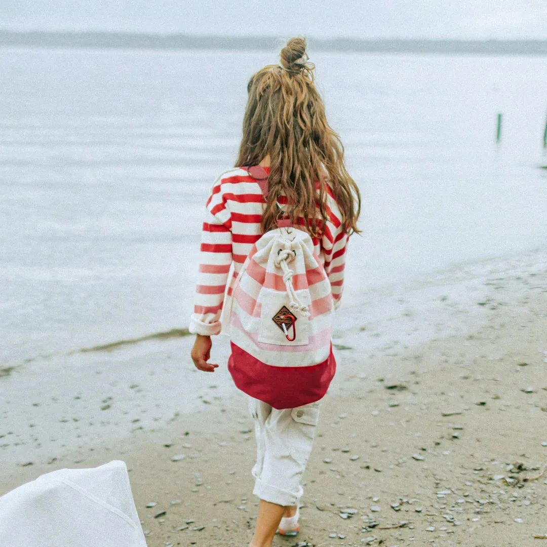 The Striped Beach Bag - Gradient Pink - KIDS