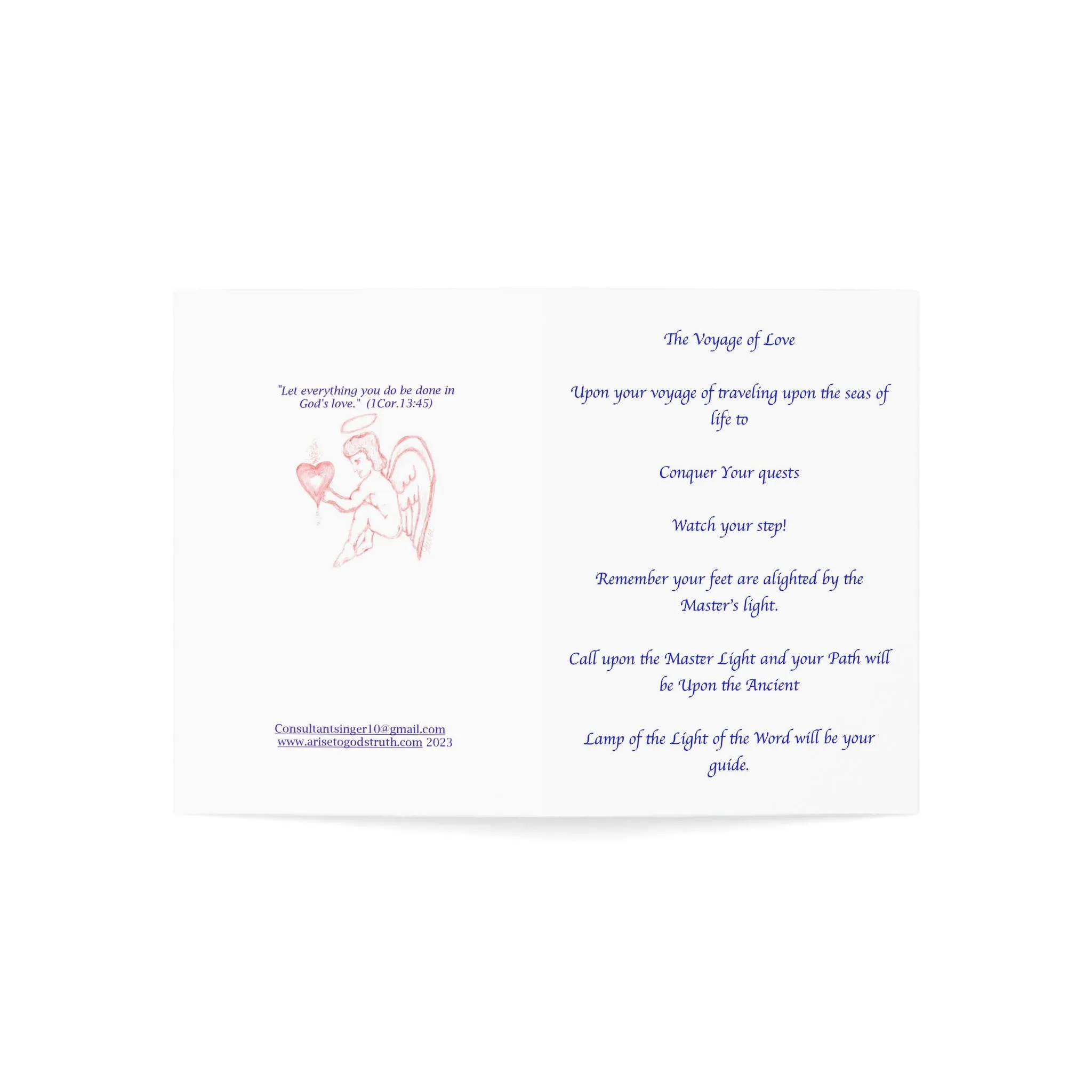 THE VOYAGE OF LOVE CARDS (Greeting Cards (1, 10, 30, and 50pcs))