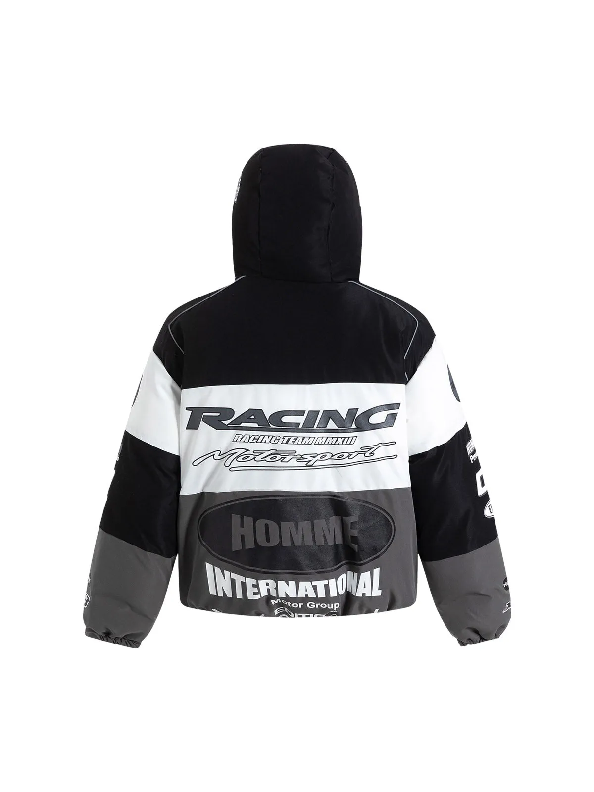 Thesupermade Motorcycle Racing Puffer Jacket