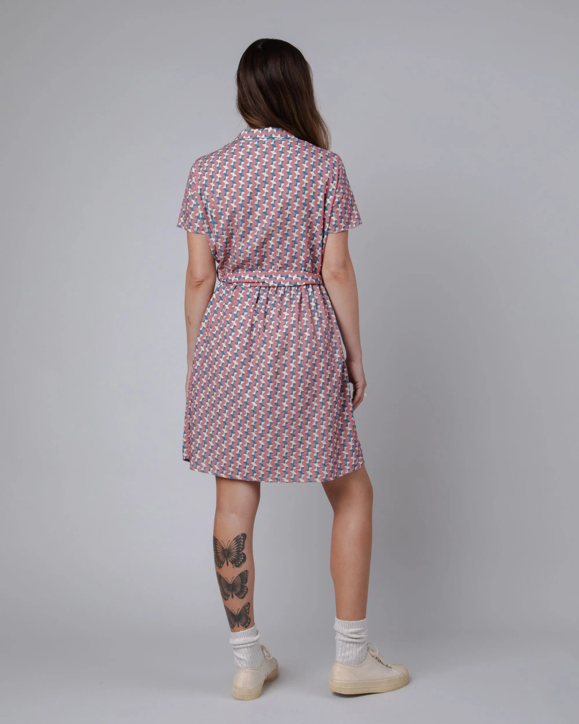 Tiles Short Dress Pink