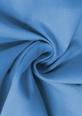 Uniform Blue Cotton Fabric 100% Cotton Poplin Plain Fabric for Dressmaking, Craft, Quilting & Facemasks 45" (112 cms) Wide Per Metre